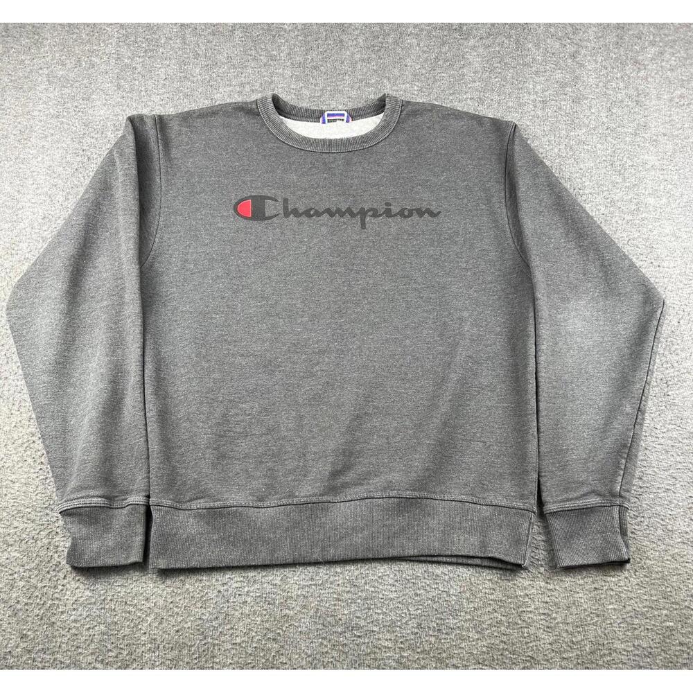 Champion Authentic Athleticwear Mens Gray Crewneck Sweatshirt Size‎ Medium